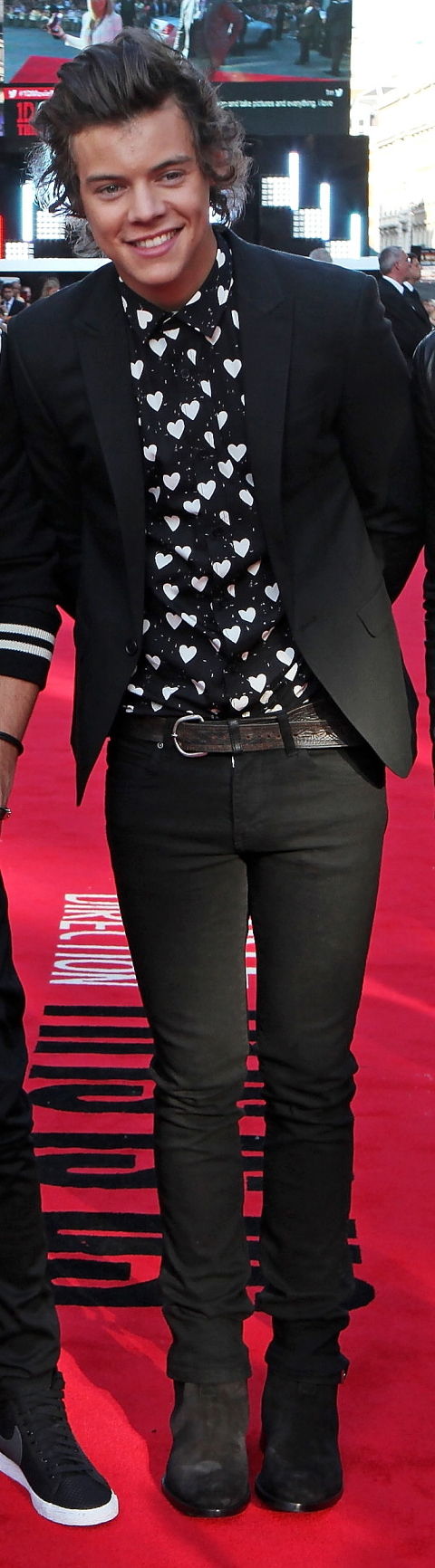 Harry Styles wearing Burberry