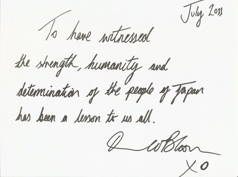 オーランド・ブルーム直筆コメント