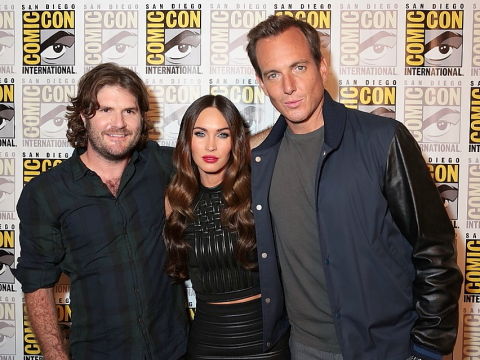 「タートルズ」コミコン2014_左から監督_ミーガン_ウィル